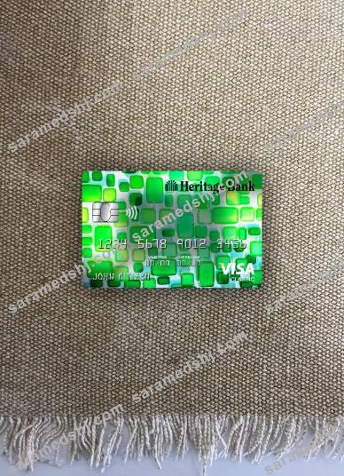 USA Heritage bank visa classic card photolook front